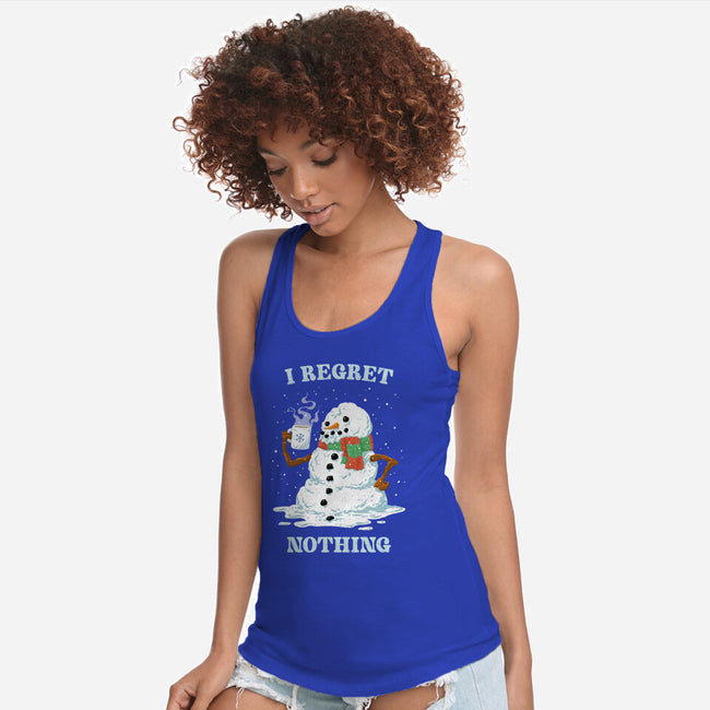 Hot Coffee And No Regrets-Womens-Racerback-Tank-kg07