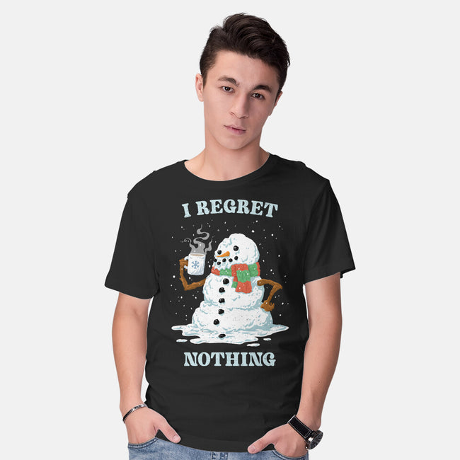 Hot Coffee And No Regrets-Mens-Basic-Tee-kg07