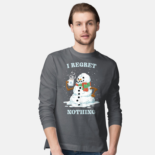 Hot Coffee And No Regrets-Mens-Long Sleeved-Tee-kg07