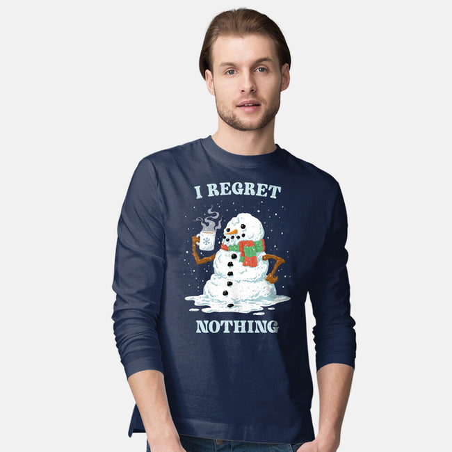Hot Coffee And No Regrets-Mens-Long Sleeved-Tee-kg07