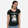 Hot Coffee And No Regrets-Womens-V-Neck-Tee-kg07