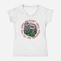 Plant Today Eat Tomorrow-Womens-V-Neck-Tee-glitchygorilla