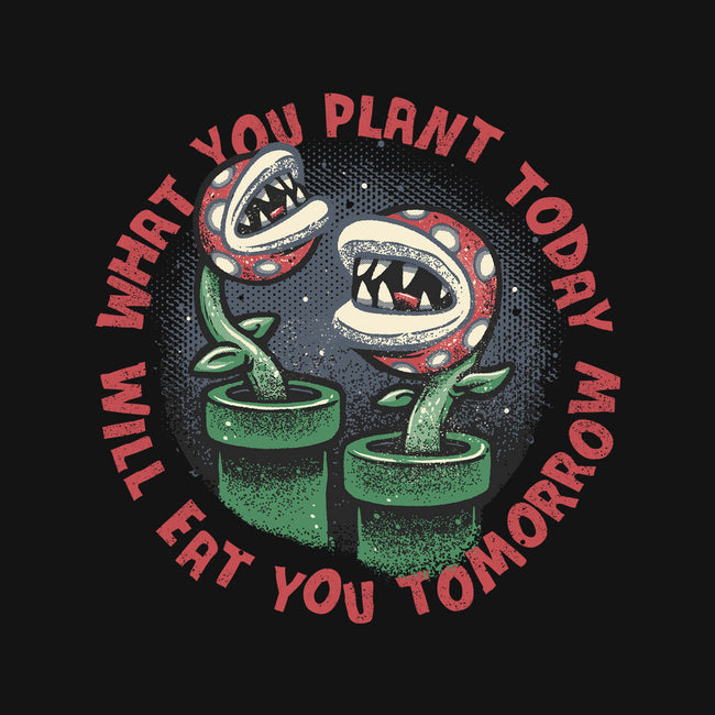 Plant Today Eat Tomorrow-Womens-V-Neck-Tee-glitchygorilla