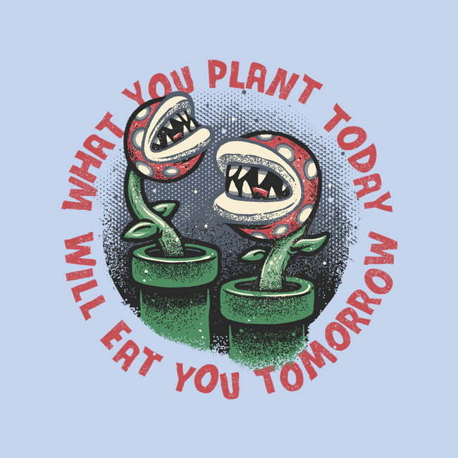 Plant Today Eat Tomorrow-Womens-Fitted-Tee-glitchygorilla