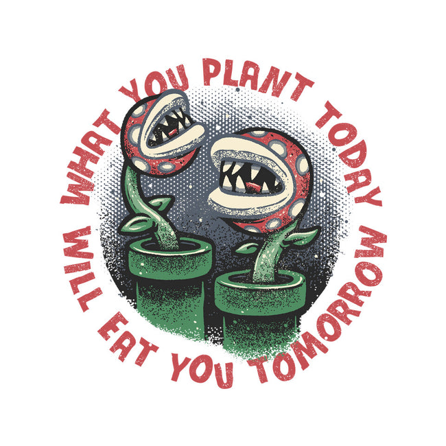 Plant Today Eat Tomorrow-Womens-Fitted-Tee-glitchygorilla