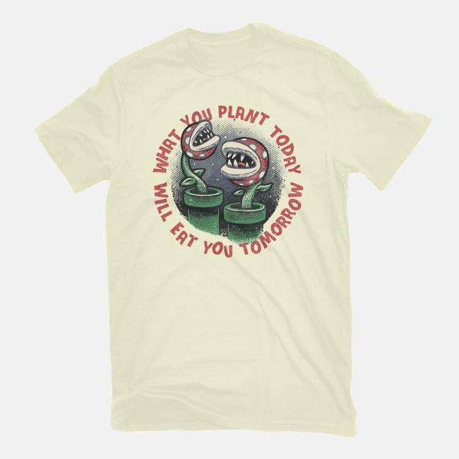 Plant Today Eat Tomorrow-Mens-Premium-Tee-glitchygorilla