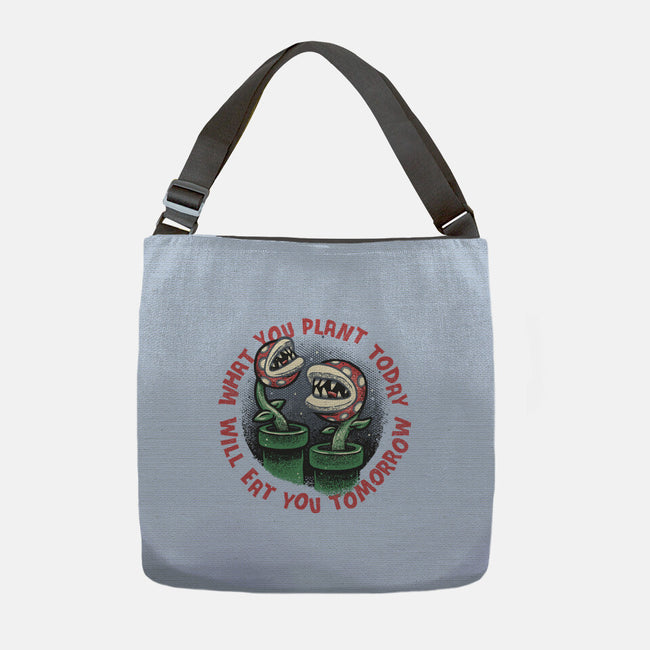 Plant Today Eat Tomorrow-None-Adjustable Tote-Bag-glitchygorilla