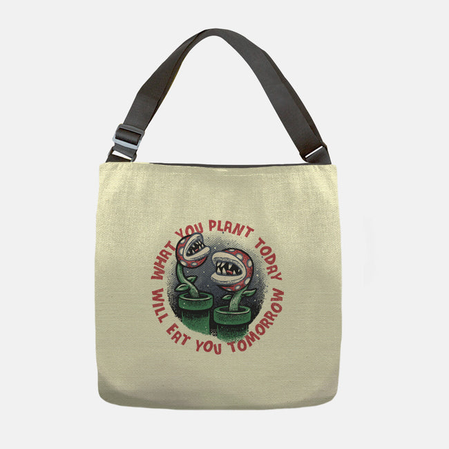 Plant Today Eat Tomorrow-None-Adjustable Tote-Bag-glitchygorilla