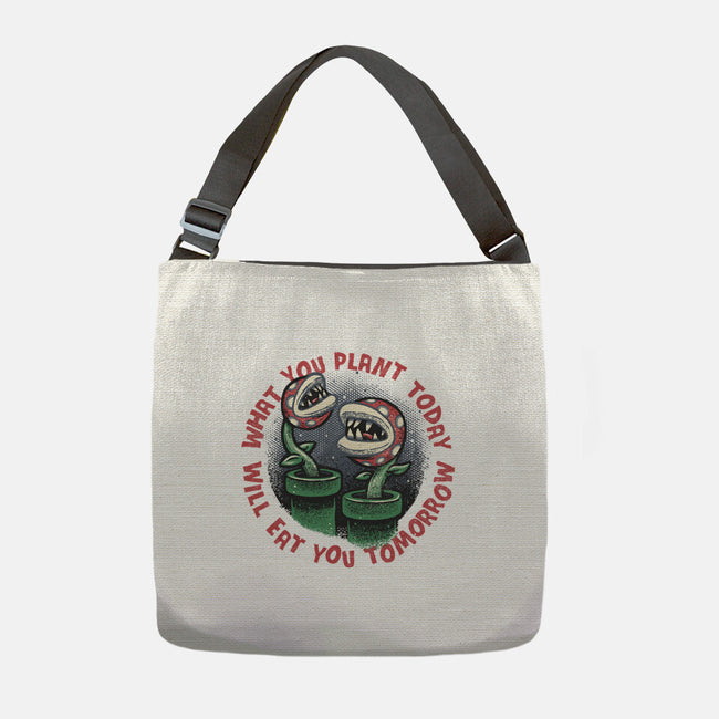 Plant Today Eat Tomorrow-None-Adjustable Tote-Bag-glitchygorilla