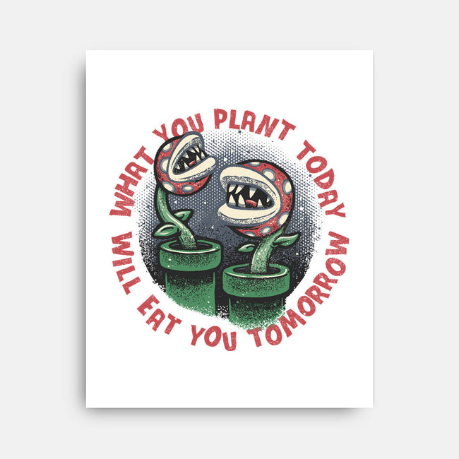 Plant Today Eat Tomorrow-None-Stretched-Canvas-glitchygorilla