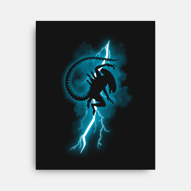 The Alien Returns-None-Stretched-Canvas-jasesa