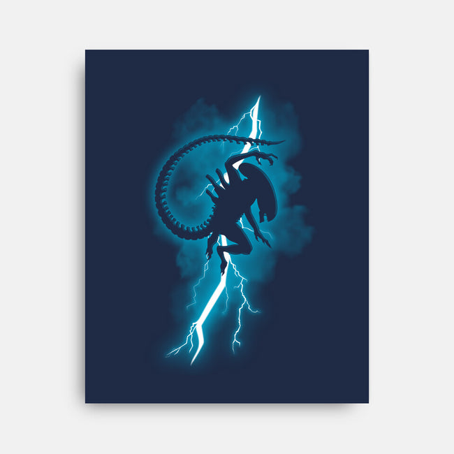 The Alien Returns-None-Stretched-Canvas-jasesa