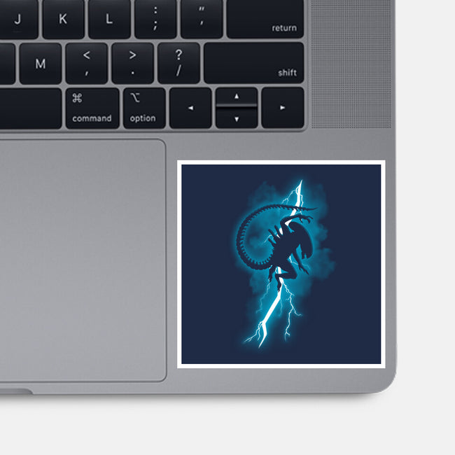 The Alien Returns-None-Glossy-Sticker-jasesa