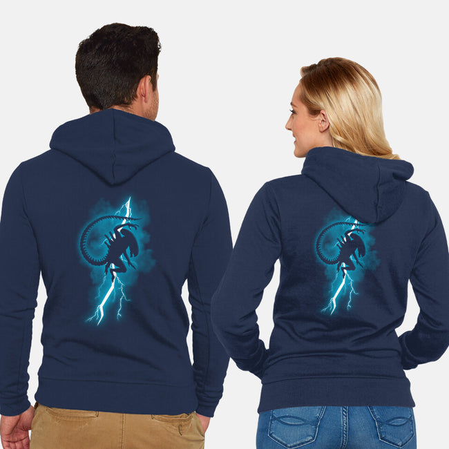 The Alien Returns-Unisex-Zip-Up-Sweatshirt-jasesa