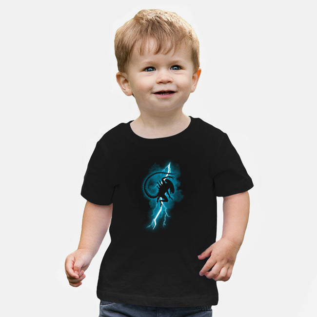 The Alien Returns-Baby-Basic-Tee-jasesa