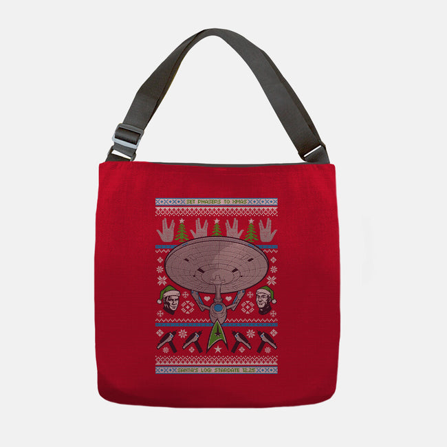 Set Phasers To Christmas-None-Adjustable Tote-Bag-Arinesart