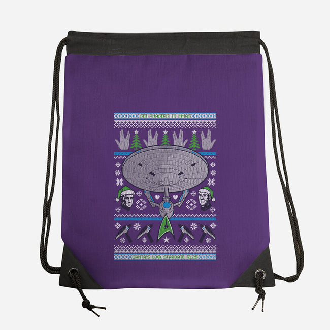 Set Phasers To Christmas-None-Drawstring-Bag-Arinesart