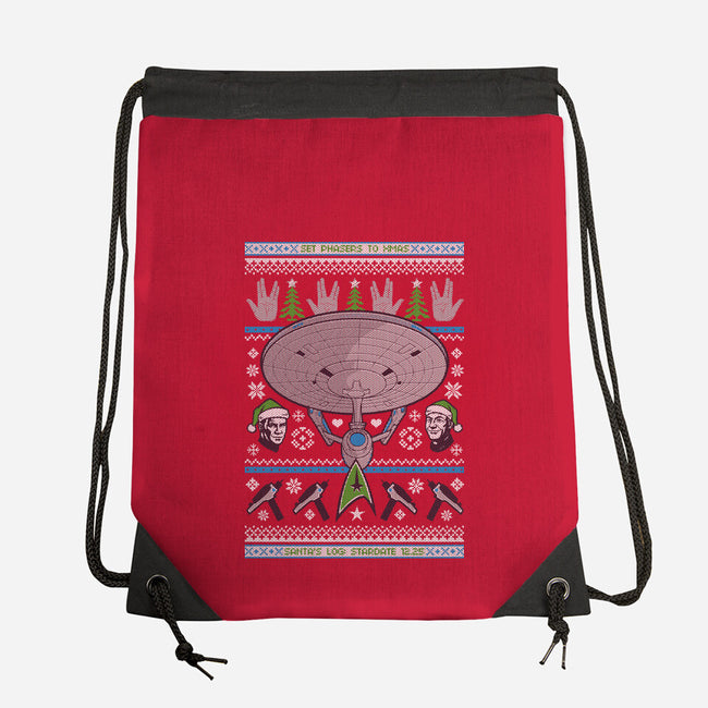 Set Phasers To Christmas-None-Drawstring-Bag-Arinesart