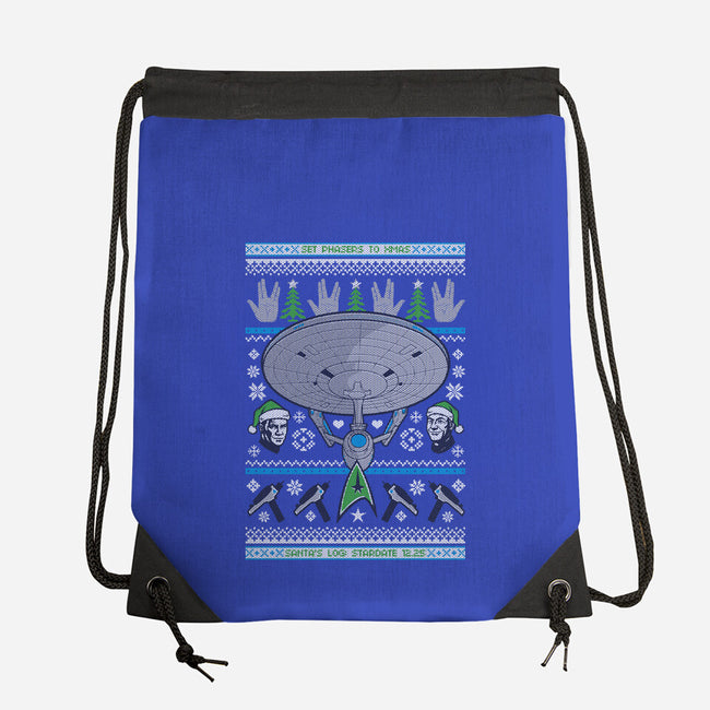 Set Phasers To Christmas-None-Drawstring-Bag-Arinesart