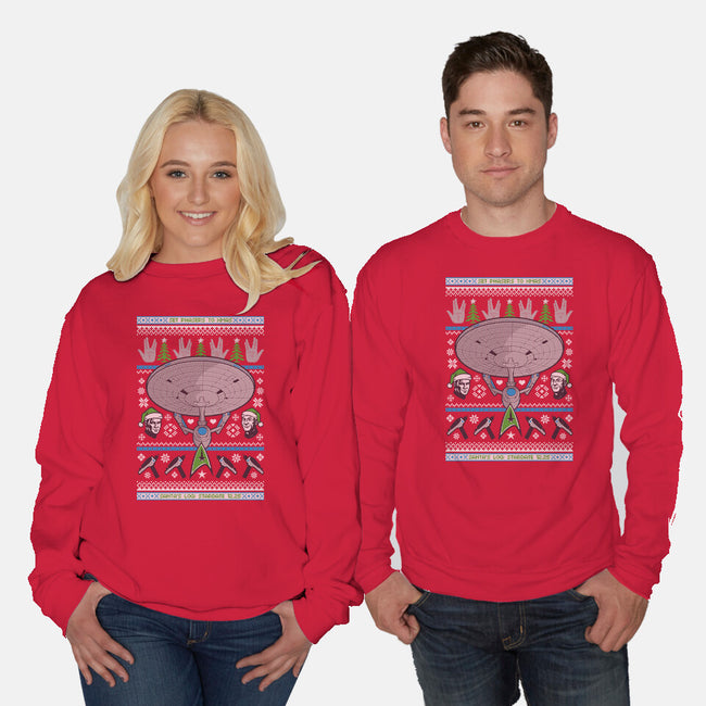 Set Phasers To Christmas-Unisex-Crew Neck-Sweatshirt-Arinesart