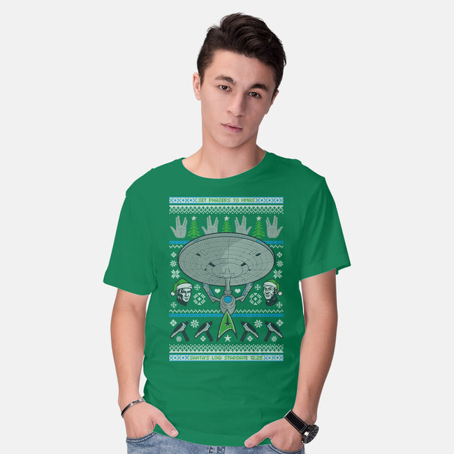 Set Phasers To Christmas-Mens-Basic-Tee-Arinesart