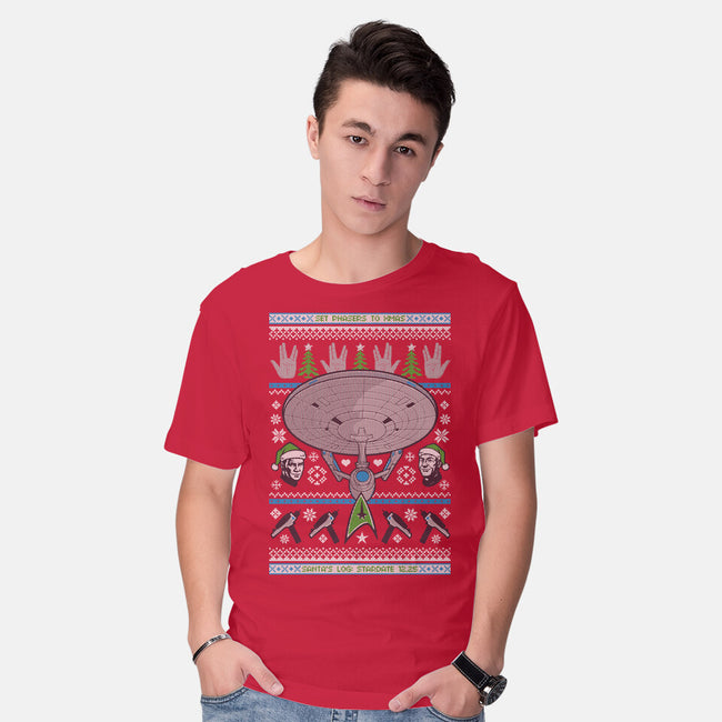 Set Phasers To Christmas-Mens-Basic-Tee-Arinesart