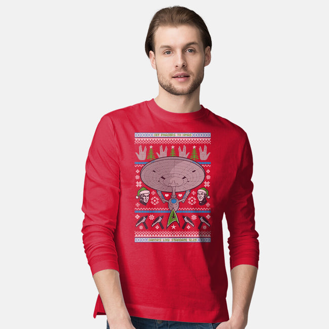 Set Phasers To Christmas-Mens-Long Sleeved-Tee-Arinesart