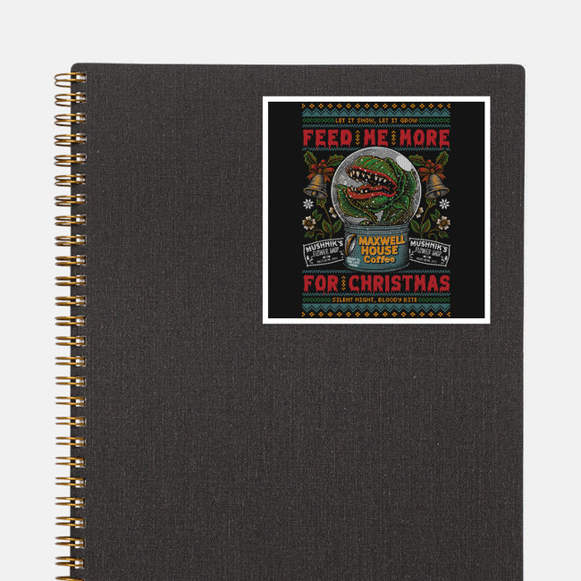 Feed Me For Christmas-None-Glossy-Sticker-Arinesart