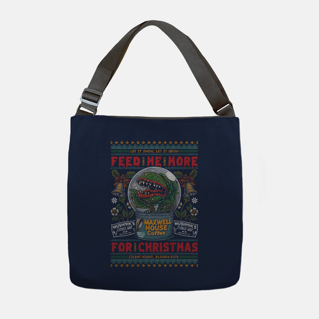 Feed Me For Christmas-None-Adjustable Tote-Bag-Arinesart