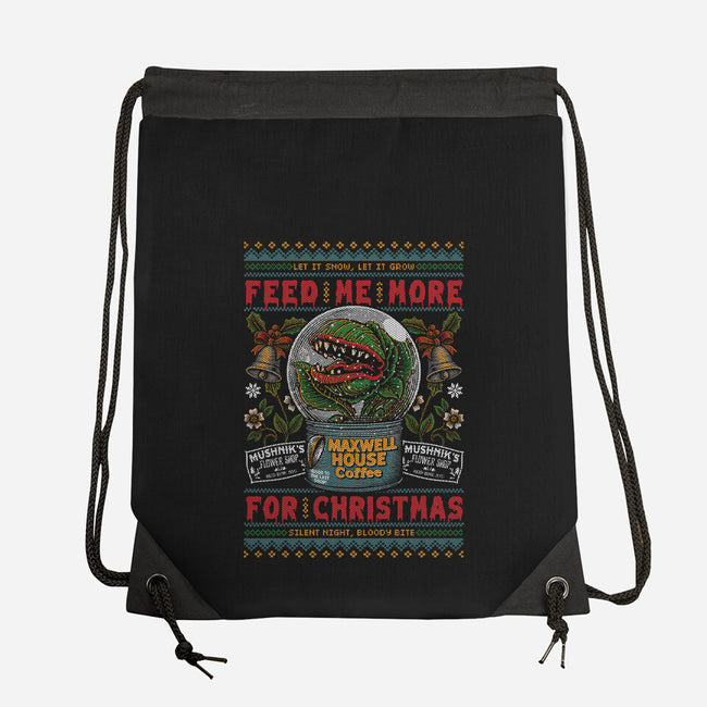 Feed Me For Christmas-None-Drawstring-Bag-Arinesart