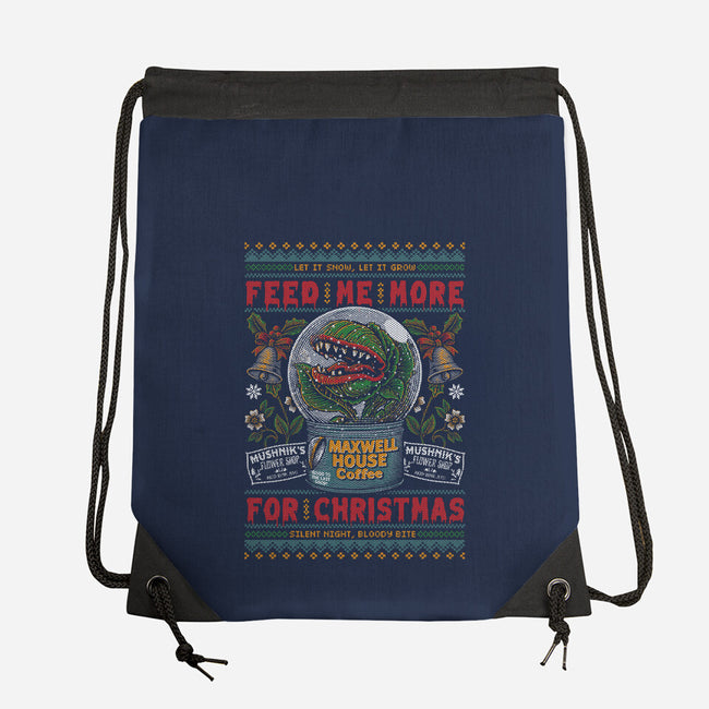 Feed Me For Christmas-None-Drawstring-Bag-Arinesart