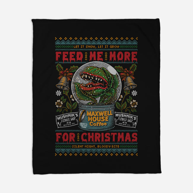 Feed Me For Christmas-None-Fleece-Blanket-Arinesart
