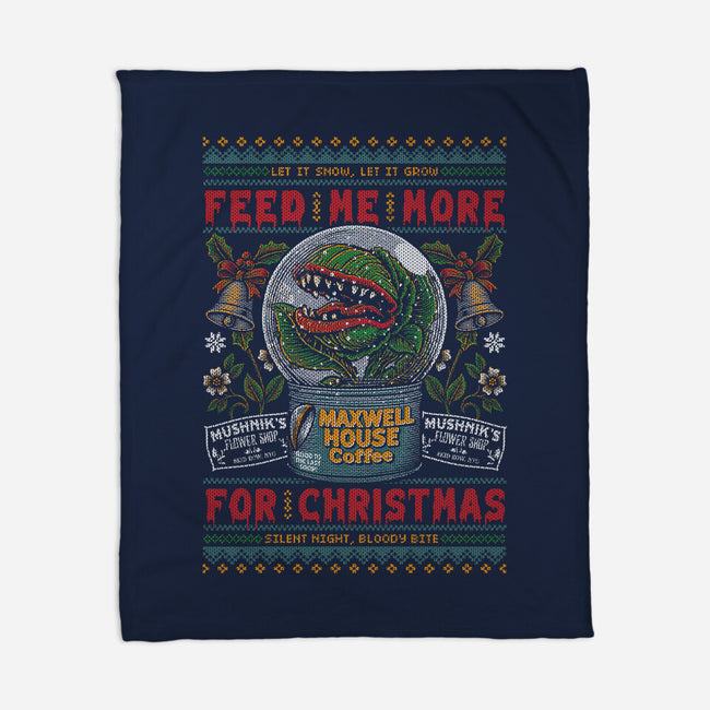 Feed Me For Christmas-None-Fleece-Blanket-Arinesart