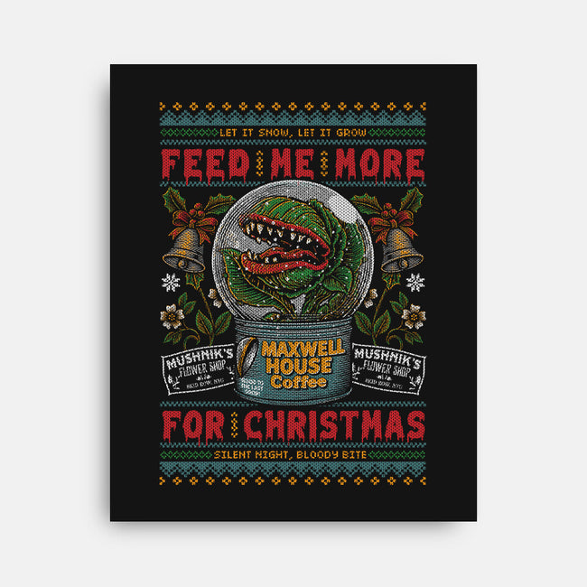 Feed Me For Christmas-None-Stretched-Canvas-Arinesart
