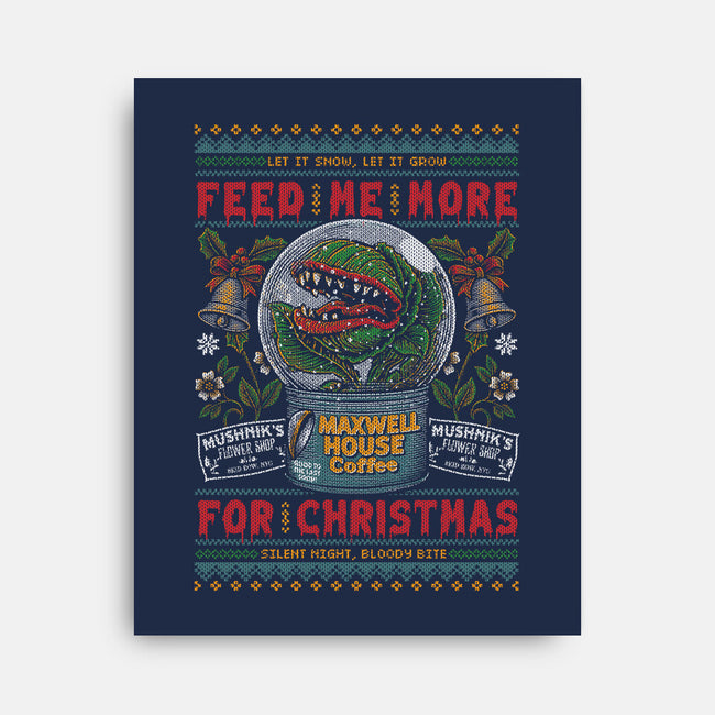 Feed Me For Christmas-None-Stretched-Canvas-Arinesart