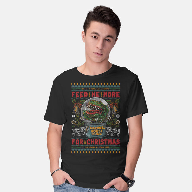 Feed Me For Christmas-Mens-Basic-Tee-Arinesart