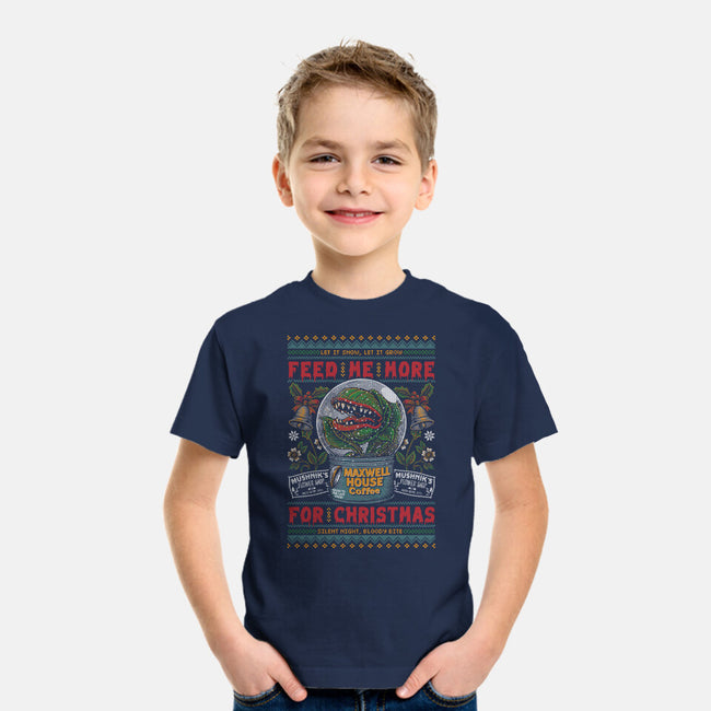 Feed Me For Christmas-Youth-Basic-Tee-Arinesart