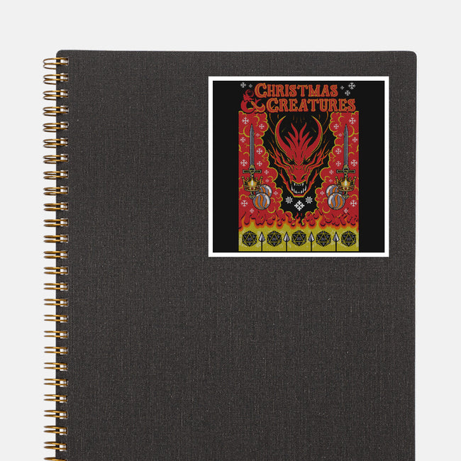 Christmas And Creatures-None-Glossy-Sticker-Arinesart