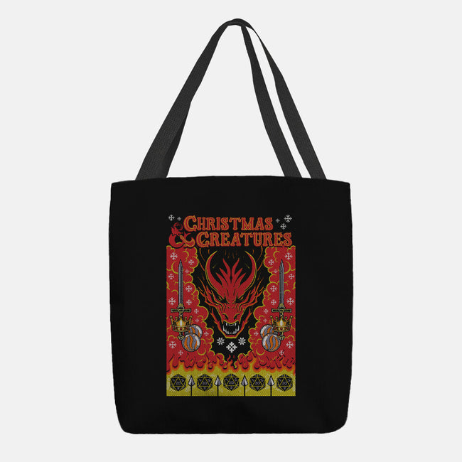 Christmas And Creatures-None-Basic Tote-Bag-Arinesart