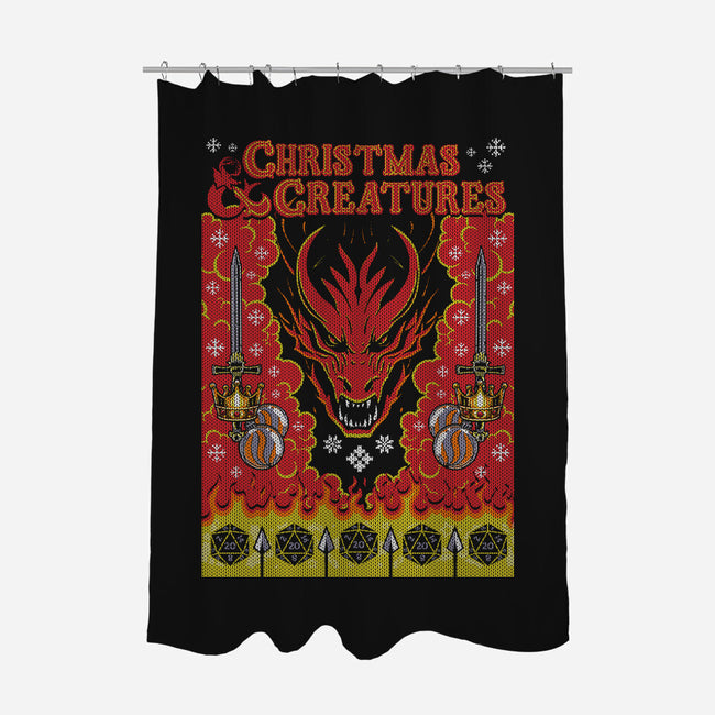 Christmas And Creatures-None-Polyester-Shower Curtain-Arinesart
