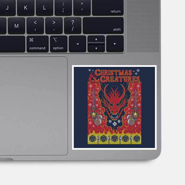 Christmas And Creatures-None-Glossy-Sticker-Arinesart