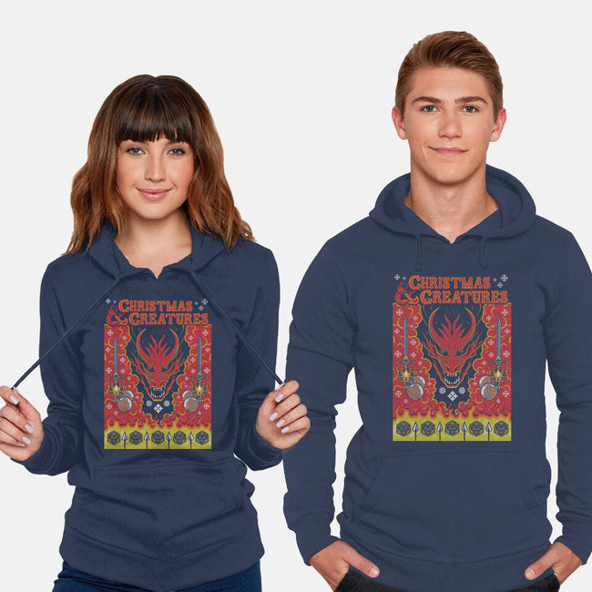 Christmas And Creatures-Unisex-Pullover-Sweatshirt-Arinesart