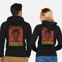 Christmas And Creatures-Unisex-Zip-Up-Sweatshirt-Arinesart