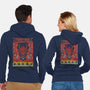 Christmas And Creatures-Unisex-Zip-Up-Sweatshirt-Arinesart