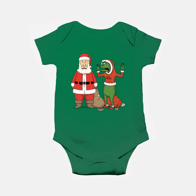 Stupid Santas-Baby-Basic-Onesie-pigboom