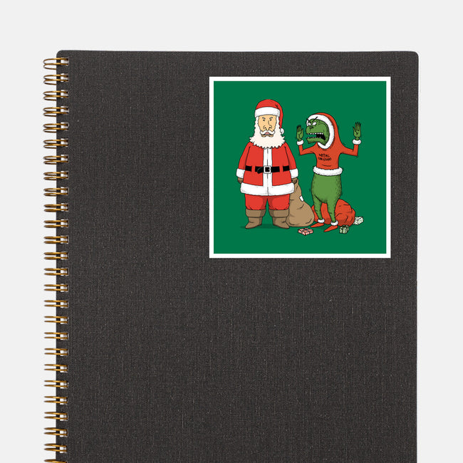 Stupid Santas-None-Glossy-Sticker-pigboom