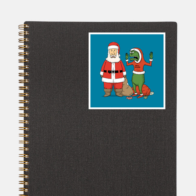 Stupid Santas-None-Glossy-Sticker-pigboom