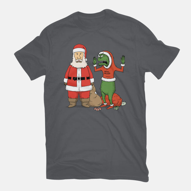 Stupid Santas-Womens-Fitted-Tee-pigboom