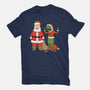 Stupid Santas-Womens-Fitted-Tee-pigboom