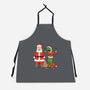 Stupid Santas-Unisex-Kitchen-Apron-pigboom